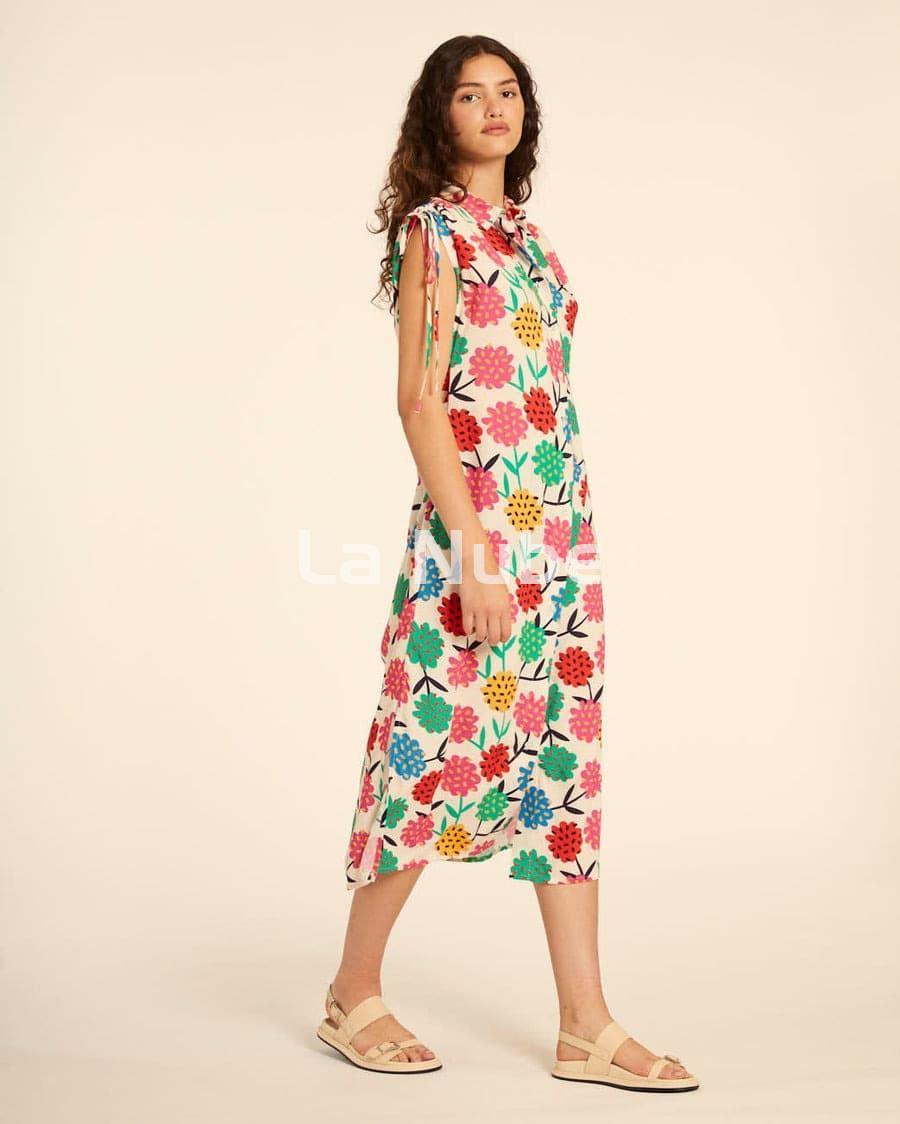 Vestido camisero flores - Imagen 2