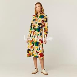 Vestido camisero fruity fall - Imagen 1